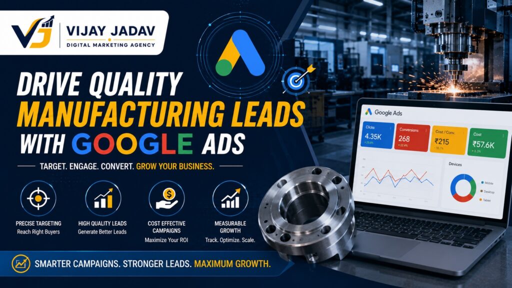 Google Ads for Manufacturing Leads | Vijay Jadav Digital Marketing Agency